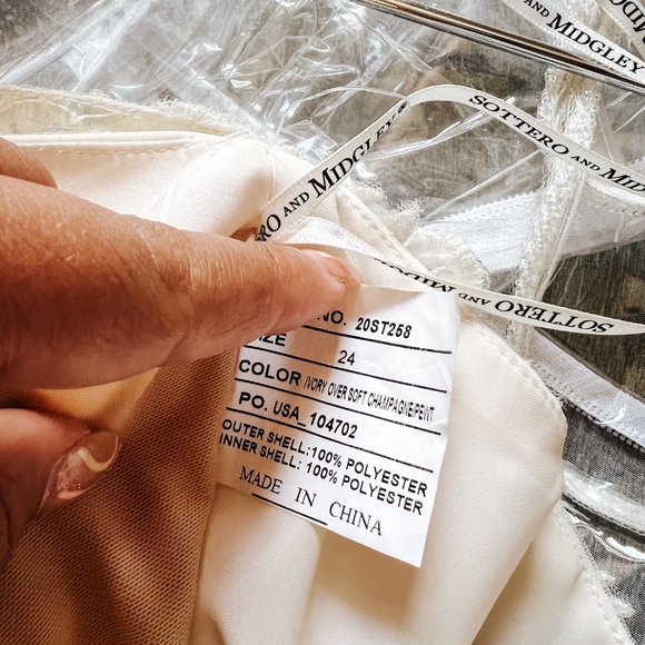 SOTTERO AND MIDGLEY-DEVON 20ST258 IVORY WEDDING DRESS - Picture 5 of 6